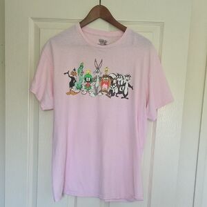 Men Warner Bros. Pink Looney Tunes T-Shirt